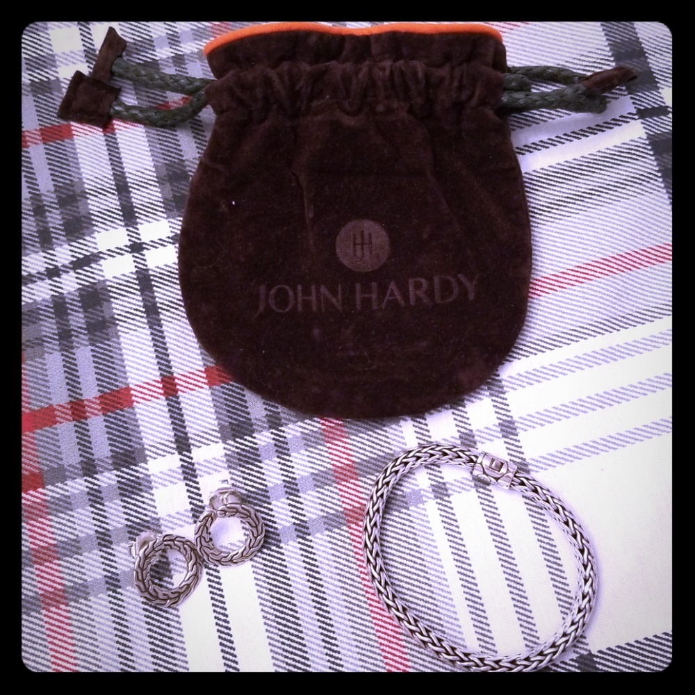 Matching bracelet and earrings